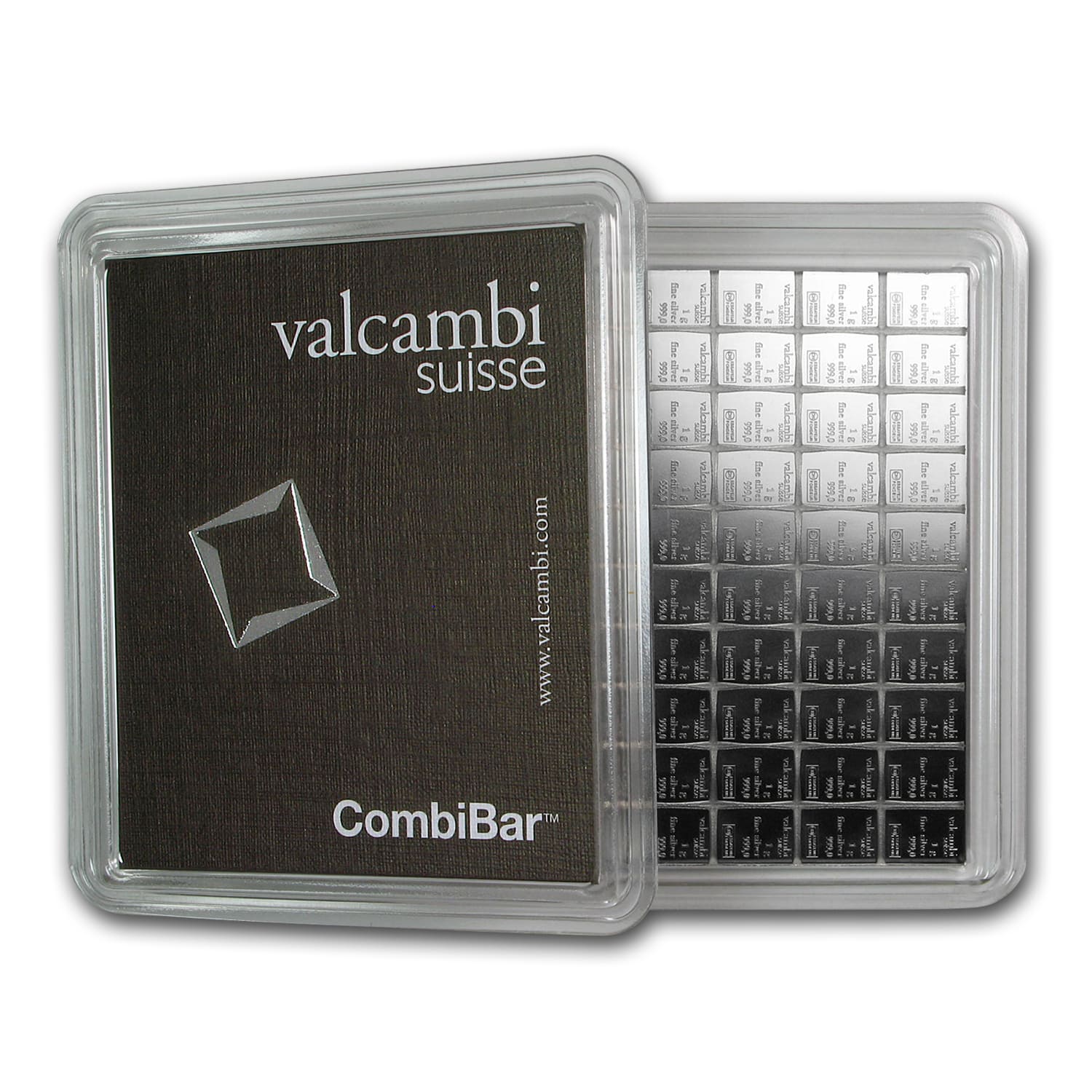 Details about  / Element Card with 1g Silver Valcambi Combibar Bullion Fractional Bars Case